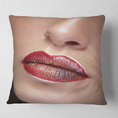 Red best sale lips pillows